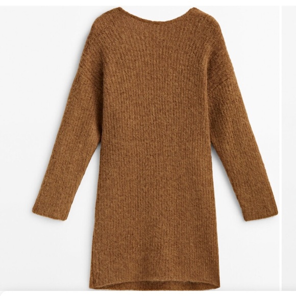Massimo Dutti Brown Crew Neck Sweater - Picture 1 of 7